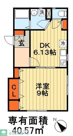 ナリトモ仁戸名B棟の物件間取画像